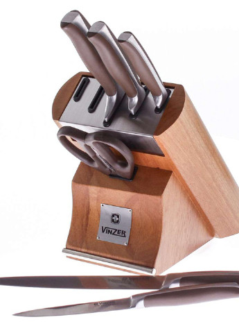 Набір ножів з 7 пр. Massive (50124) Vinzer сірий,