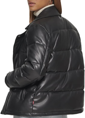 Чорна зимня куртка косуха Levi's
