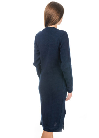 Темно-синее кэжуал платье Loran однотонное