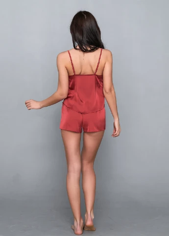 Терракотовый демисезонный комплект (топ, шорты) Barwa Garments