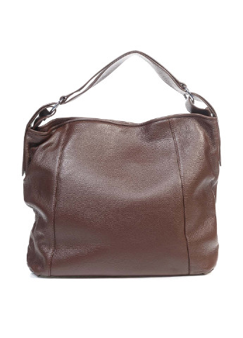 Сумка Italian Bags шоппер однотонная коричневая кэжуал