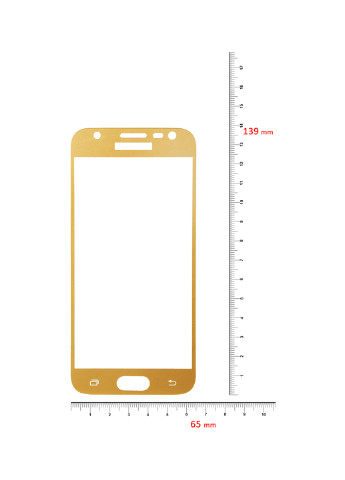 Захисне скло для Samsung Galaxy J3 2017 J330 Gold (701 827) BeCover для Samsung Galaxy J3 2017 J330 Gold (701827) (140480946)