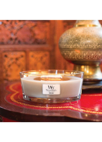 Ароматическая свеча в стекле Ellipse Fireside 453 г (76106E) WoodWick (227513944)