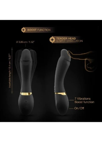 Вибратор Tender Spot с гибким стволом и мягким кончиком, с турборежимом Dorcel (254734371)