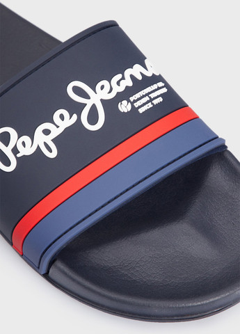 Темно-синие пляжные шлепанцы Pepe Jeans