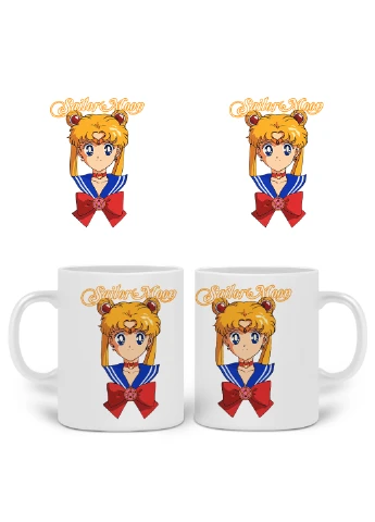 Кружка Сейлор Мун (Sailor Moon) 330 мл горнятко керамічне (20259-2915) MobiPrint (224806180)