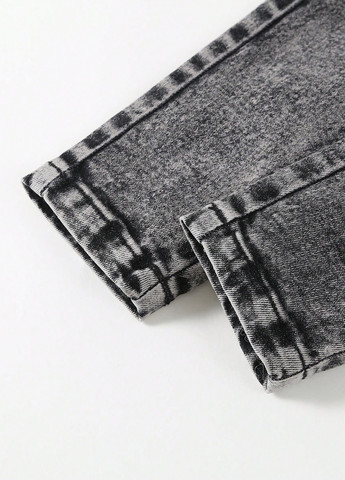 Темно-серые демисезонные скинни джинсы SHEIN