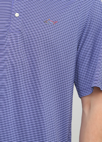 Фиолетовая футболка-поло для мужчин Greg Norman в полоску