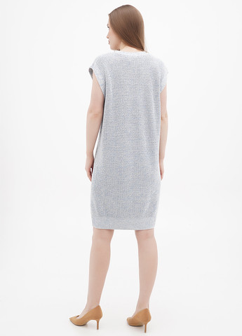 Блакитна кежуал сукня сукня светр Comma меланжева