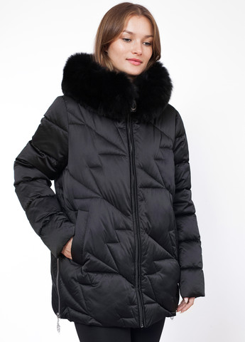 Черная зимняя куртка ZLLY