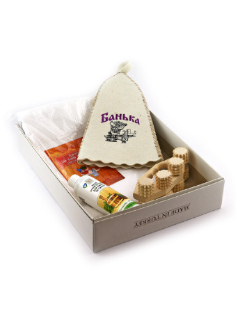 Подарочный набор для сауны3 Банька, 5 предметов Luxyart (252261902)