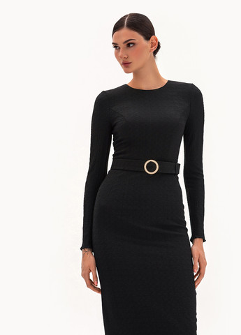 Черное кэжуал платье футляр BGL однотонное