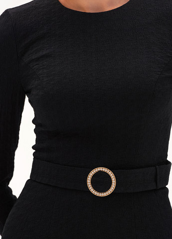 Черное кэжуал платье футляр BGL однотонное