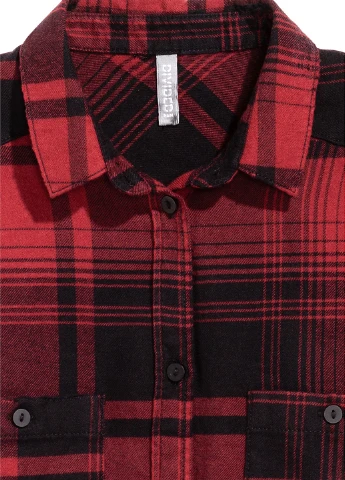 Красная кэжуал рубашка H&M
