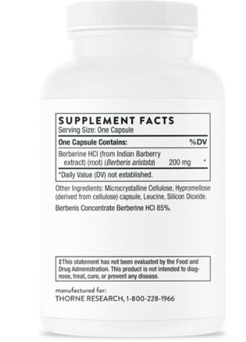 Berbercap 60 Caps Thorne Research (256379928)