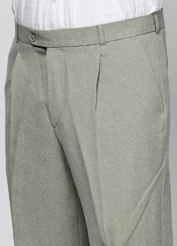 Оливковый демисезонный костюм (пиджак, жилет, брюки) брючный Galant