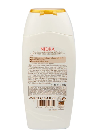 Гель-молочко для душу Nutriente 250 мл Nidra (219307665)