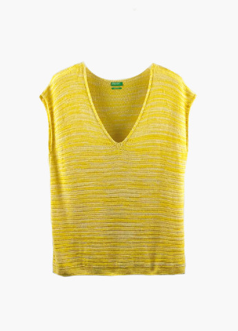 Желтая всесезон футболка United Colors of Benetton