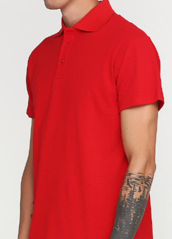 Красная футболка-поло для мужчин Tryapos однотонная