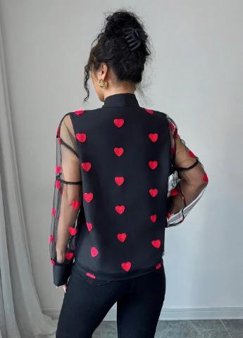 Чёрная блуза SHEIN
