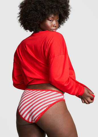 Красный демисезонный комплект (лонгслив, трусики) Victoria's Secret