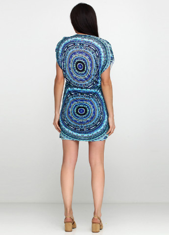 Синя кежуал сукня Desigual з абстрактним візерунком