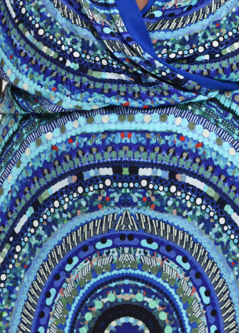 Синее кэжуал платье Desigual с абстрактным узором