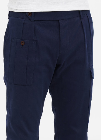 Темно-синие кэжуал демисезонные карго, прямые брюки Ralph Lauren