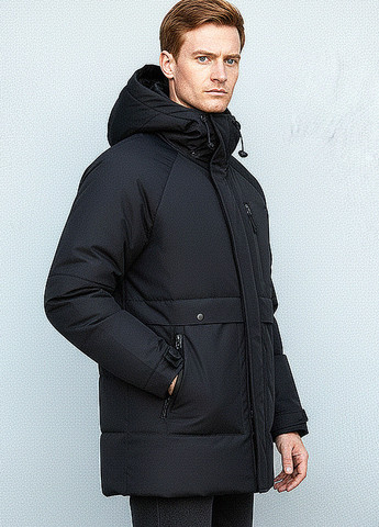 Черная зимняя куртка Sun's House