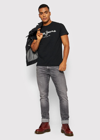 Чорна футболка Pepe Jeans London