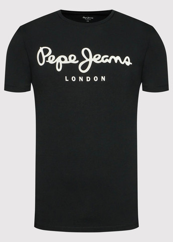 Чорна футболка Pepe Jeans London