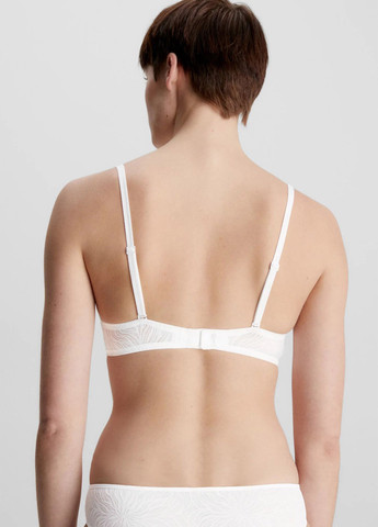 Білий балконет бюстгальтер Calvin Klein з кісточками поліамід