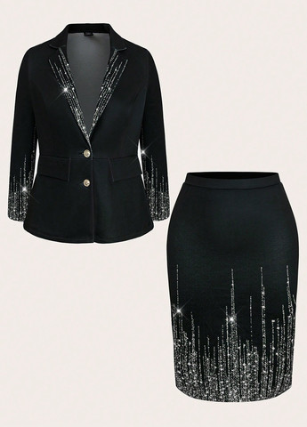 Костюм (жакет, юбка) SHEIN (342964759)