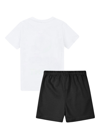 Чорно-біла всесезон піжама (футболка, шорти) футболка + шорти Garnamama