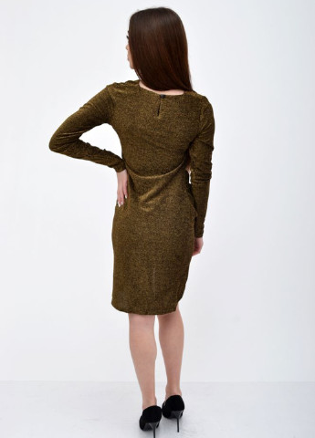 Золотой коктейльное платье Ager однотонное