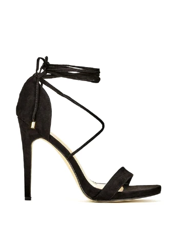 Черные босоножки JustFab на шнурках