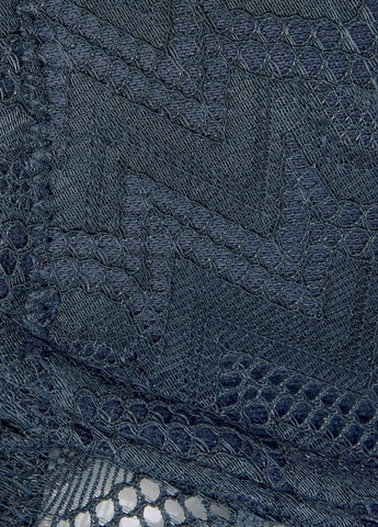 Тёмно-синий бюстгальтер S.Oliver с косточками кружево, полиамид