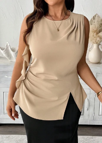 Кремова блуза SHEIN