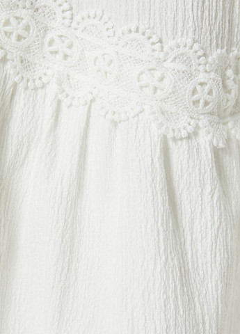 Белая кэжуал однотонная юбка KOTON а-силуэта (трапеция)