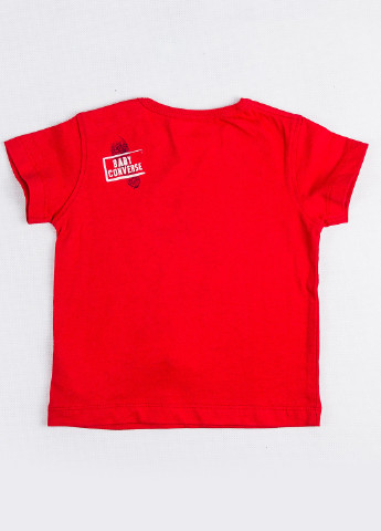 Красная летняя футболка Converse