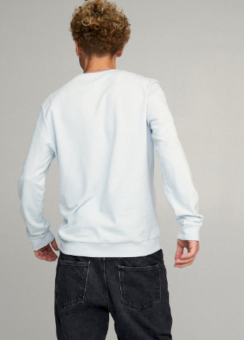 Светло-голубой свитшот мужской basic /no flis/ YAPPI (252259340)