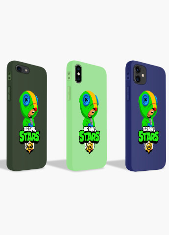 Чехол силиконовый Apple Iphone 8 plus Леон Бравл Старс (Leon Brawl Stars) (6154-1015) MobiPrint (219283816)