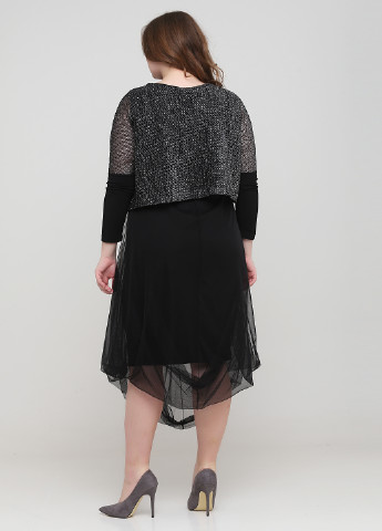 Черный демисезонный комплект (джемпер, платье) Biljana