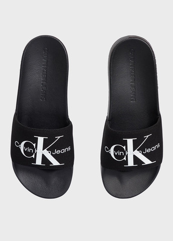 Черные кэжуал, пляжные шлепанцы Calvin Klein Jeans