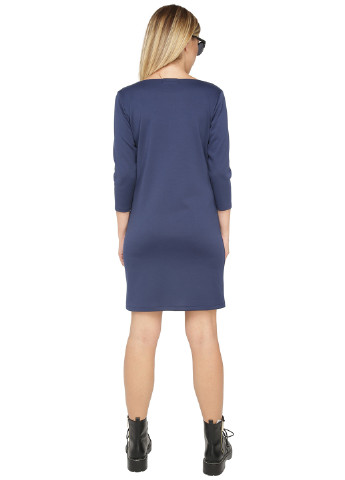 Темно-синее кэжуал платье Lavana Fashion