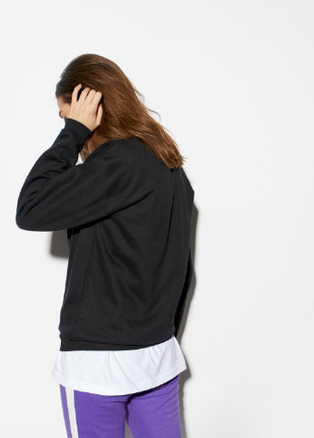 Чорний світшот жіночий /no flis/ YAPPI малюнок (251467749)