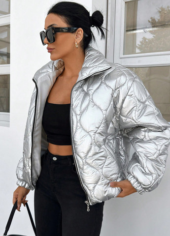 Срібна зимня куртка SHEIN