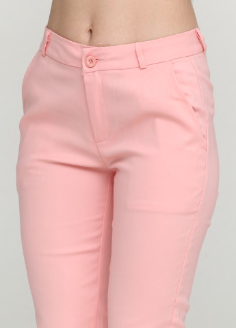 Розовые кэжуал демисезонные брюки Luizacco