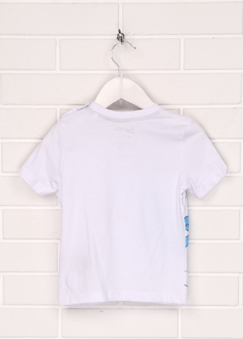 Белая летняя футболка The Smurfs