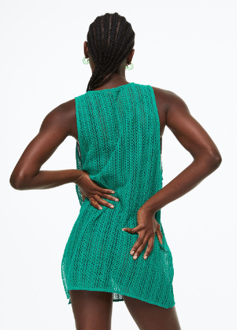 Зелена пляжна сукня H&M однотонна